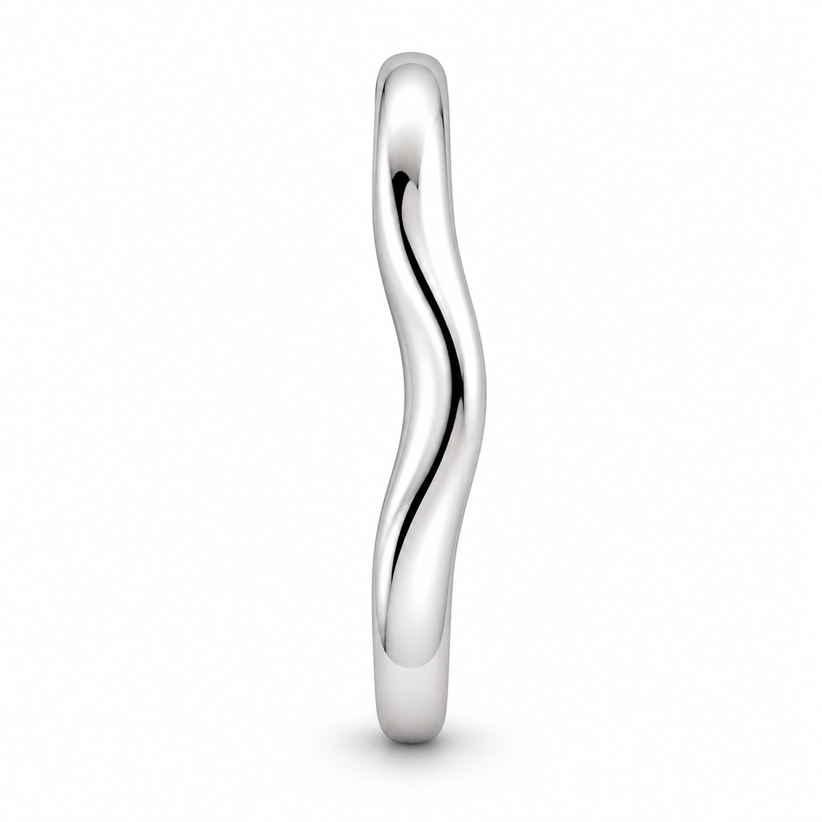 [metal:white-gold] Isabeau Contour Band — side-profile — Soft contour band, edge profile studio view [catalog-v4]