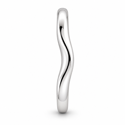 [metal:white-gold] Isabeau Contour Band — side-profile — Soft contour band, edge profile studio view [catalog-v4]