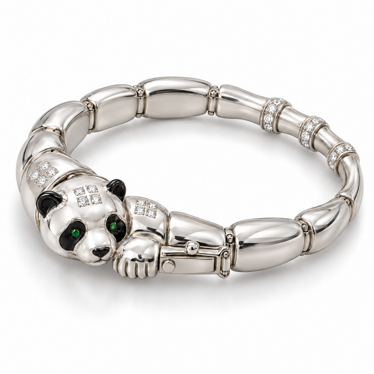 Ivoire Panda Bracelet - hero - [metal:platinum]