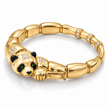 Ivoire Panda Bracelet — hero — [metal:yellow-gold]
