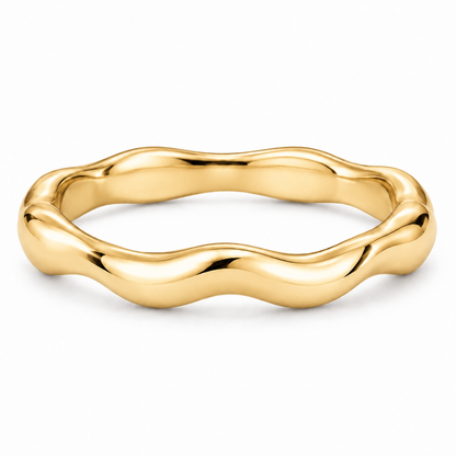 [metal:yellow-gold] Juliette Sculpted Band — front — Yellow gold colour preview [catalog-v4]