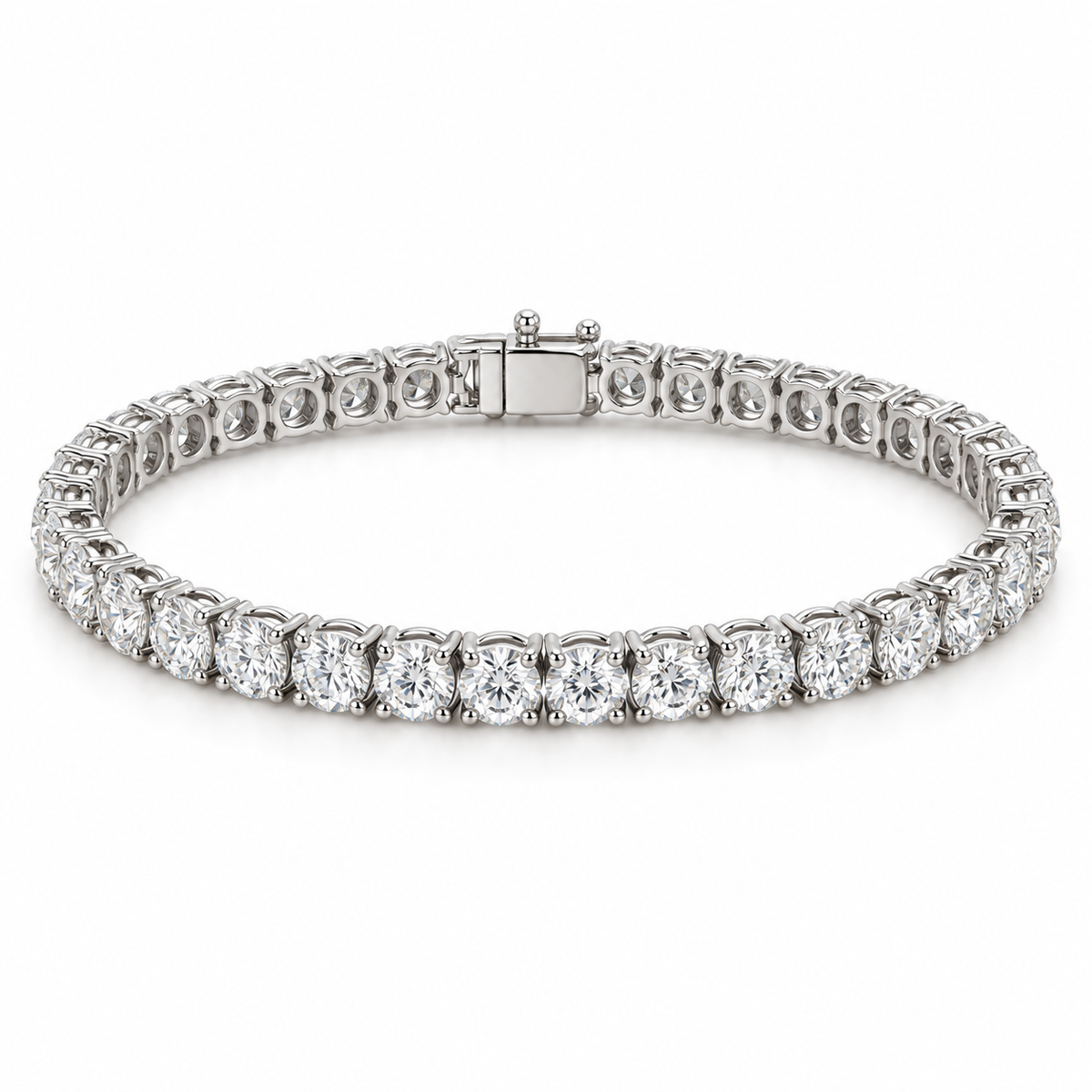 [metal:white-gold] Liora Diamond Tennis Bracelet — front — illustrative design render [catalog-v2]