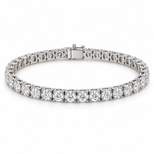 [metal:white-gold] Liora Diamond Tennis Bracelet — front — illustrative design render [catalog-v2]