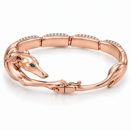 Lisse Hound Bracelet — hero — [metal:rose-gold]