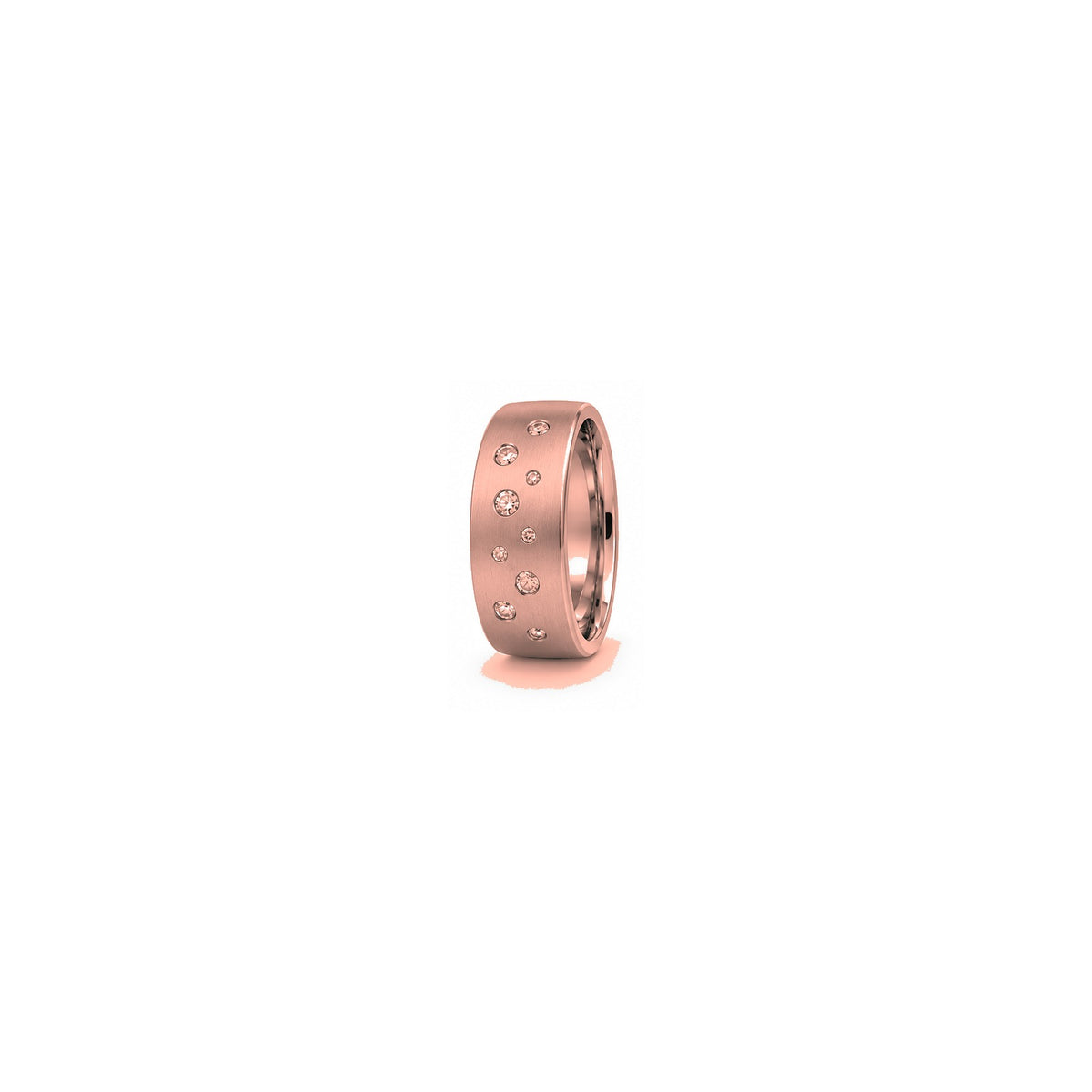 [metal:rose-gold] Lucien Constellation Band — rose gold hero — illustrative catalogue render