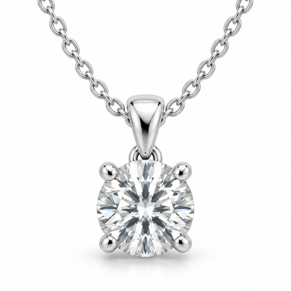 [metal:white-gold] Lunette Solitaire Necklace — front — illustrative design render [catalog-v2]