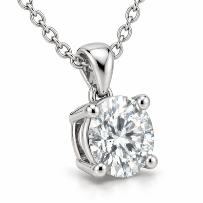 [metal:white-gold] Lunette Solitaire Necklace — three-quarter — illustrative design render [catalog-v2]