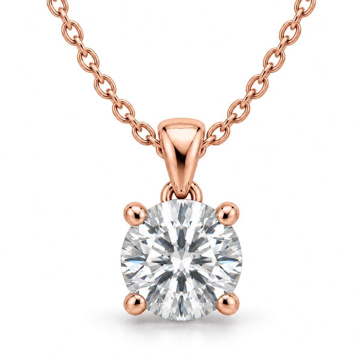 [metal:rose-gold] Lunette Solitaire Necklace — front — illustrative design render [catalog-v2]