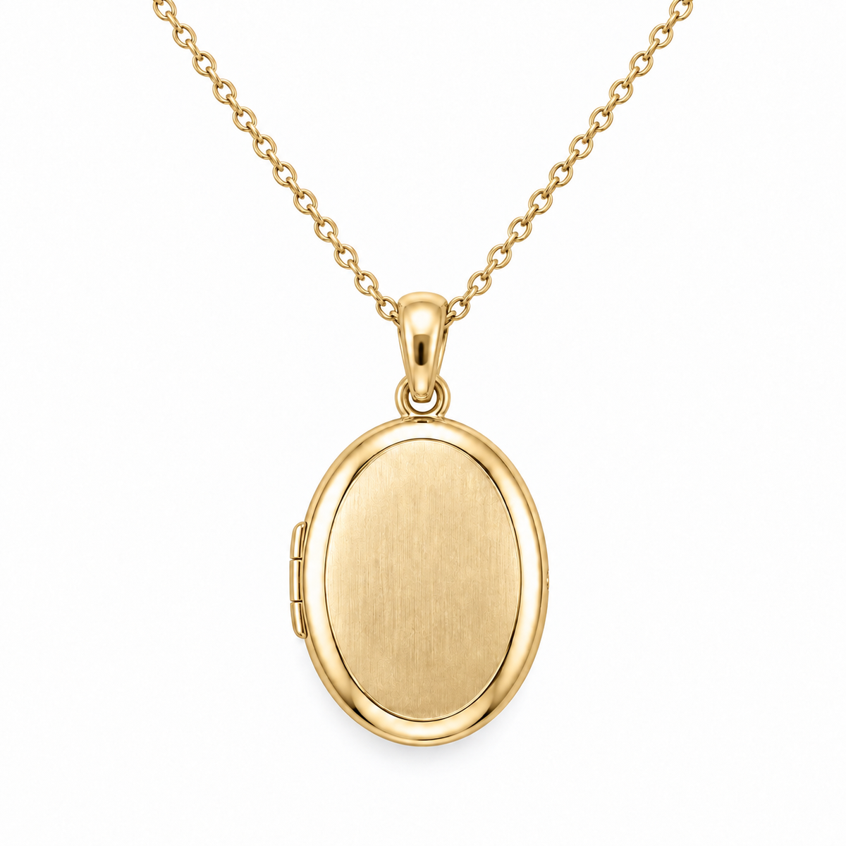 [metal:yellow-gold] Meliora Oval Locket Necklace — front — Meliora Oval Locket Necklace front design illustration [catalog-v4]
