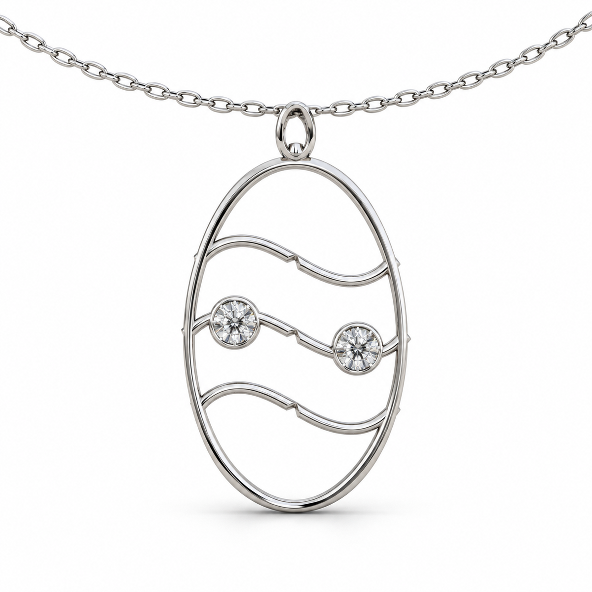 [metal:white-gold] pj merovelle tidal ladder necklace — front — illustrative design [catalog-v4]