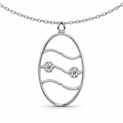 [metal:white-gold] pj merovelle tidal ladder necklace — front — illustrative design [catalog-v4]