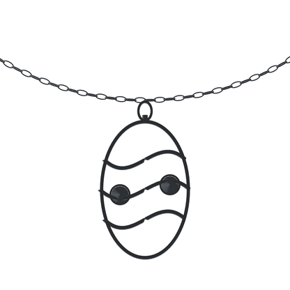 [metal:white-gold] pj merovelle tidal ladder necklace — back CAD view — illustrative design [catalog-v4]