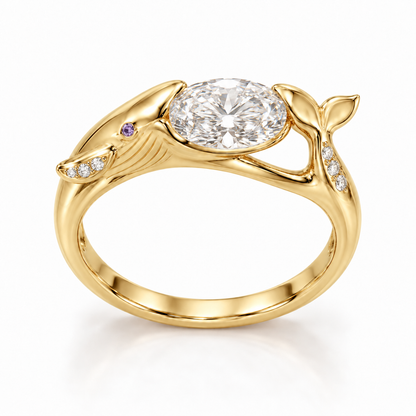 Moraine Whale Setting — hero — [metal:yellow-gold]