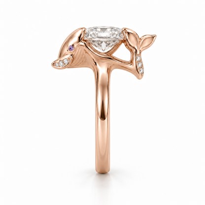 Moraine Whale Setting — side profile — [metal:all]