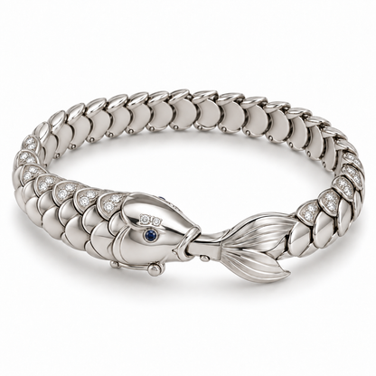 Nacre Carp Bracelet - hero - [metal:platinum]