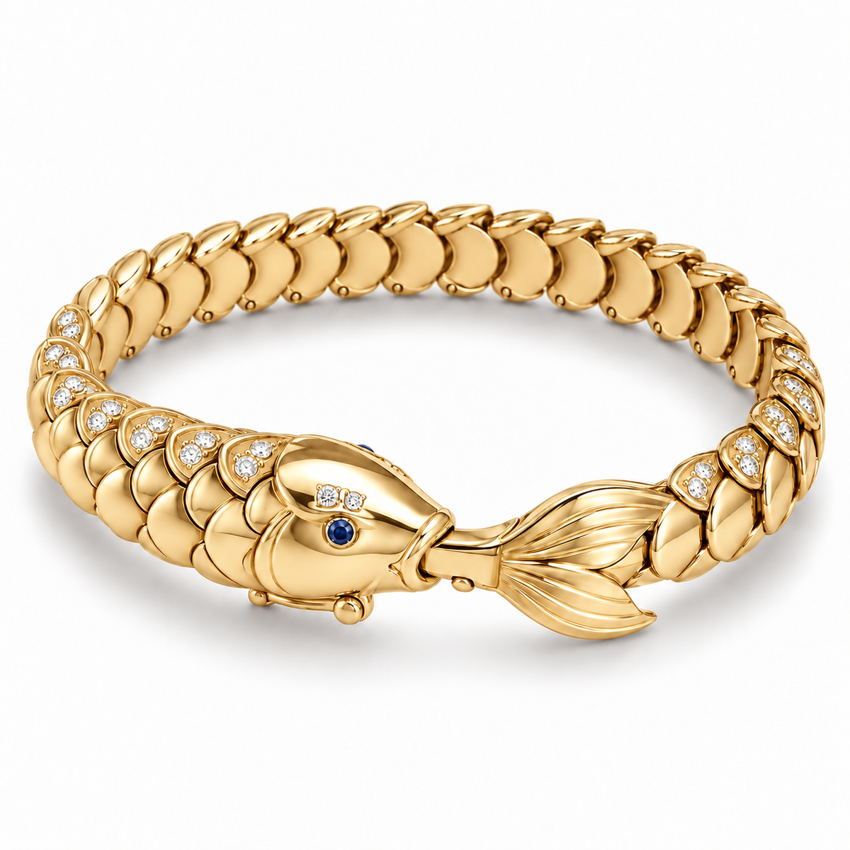 Nacre Carp Bracelet — hero — [metal:yellow-gold]
