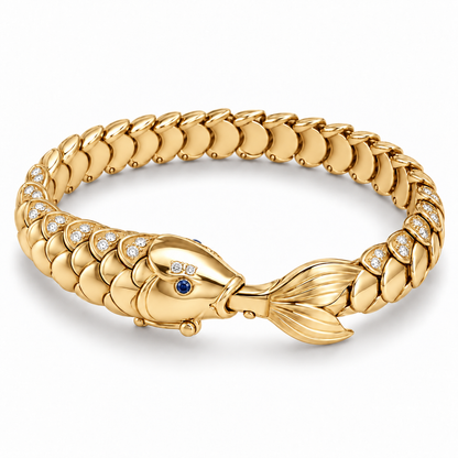 Nacre Carp Bracelet — hero — [metal:yellow-gold]