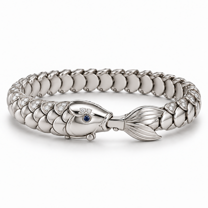 Nacre Carp Bracelet — side profile — [metal:all]