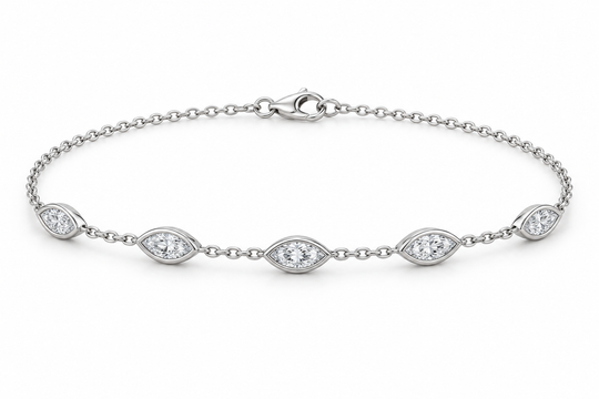 Nerida Marquise Station Bracelet