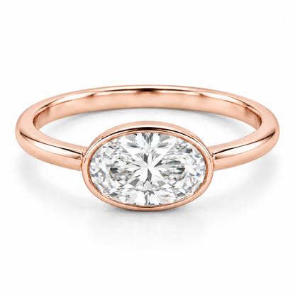 [metal:rose-gold] Nerisse East-West Bezel Setting — front — Nerisse East-West Bezel Setting front design illustration [catalog-v4]