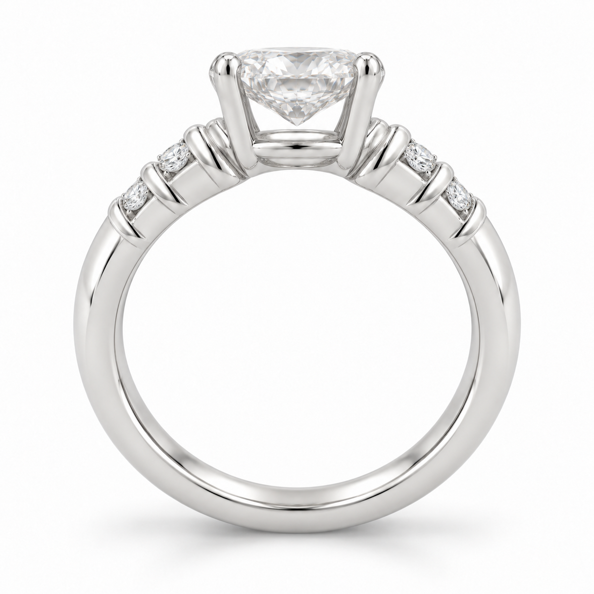 [metal:white-gold] Nolene Shutter Pave Setting — circular — Same design shown circular [catalog-v4]