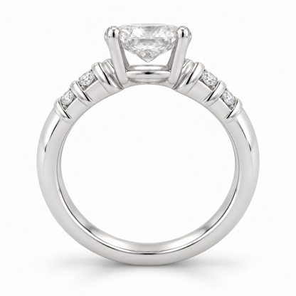 [metal:white-gold] Nolene Shutter Pave Setting — circular — Same design shown circular [catalog-v4]