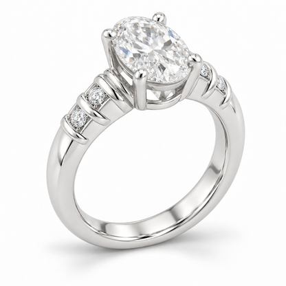 [metal:white-gold] Nolene Shutter Pave Setting — oblique — Same design shown oblique [catalog-v4]