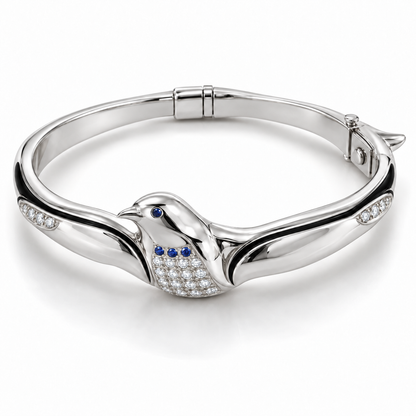Nores Penguin Bracelet — hero — [metal:white-gold]
