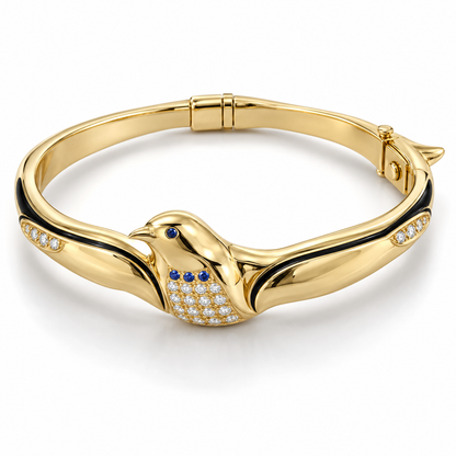 Nores Penguin Bracelet — hero — [metal:yellow-gold]