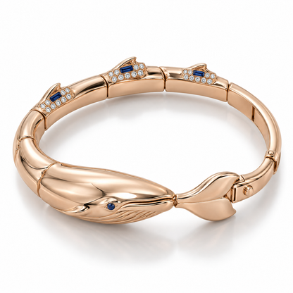 Pelage Whale Bracelet — hero — [metal:rose-gold]