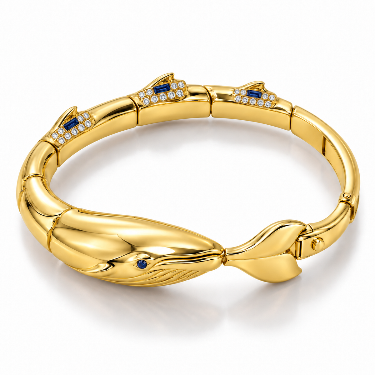 Pelage Whale Bracelet — hero — [metal:yellow-gold]