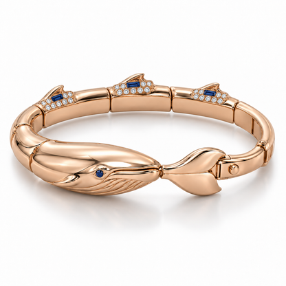 Pelage Whale Bracelet — side profile — [metal:all]