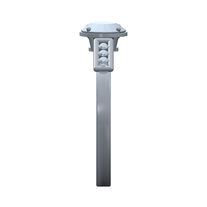 [metal:white-gold] pj quenelle bar link setting — side CAD view — illustrative design [catalog-v4]