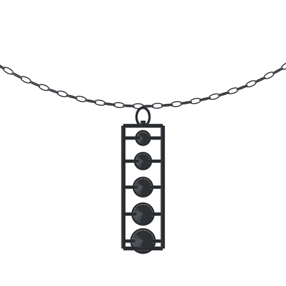 [metal:white-gold] pj rhoswen cascade ladder necklace — back CAD view — illustrative design [catalog-v4]