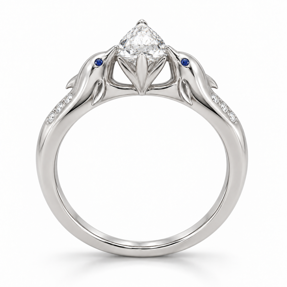Rivelle Dolphin Setting — side profile — [metal:all]