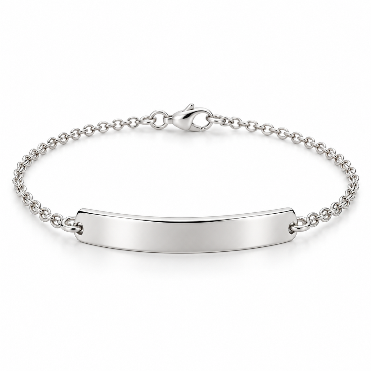 [metal:white-gold] Selene ID Bracelet — front — Selene ID Bracelet front design illustration [catalog-v4]