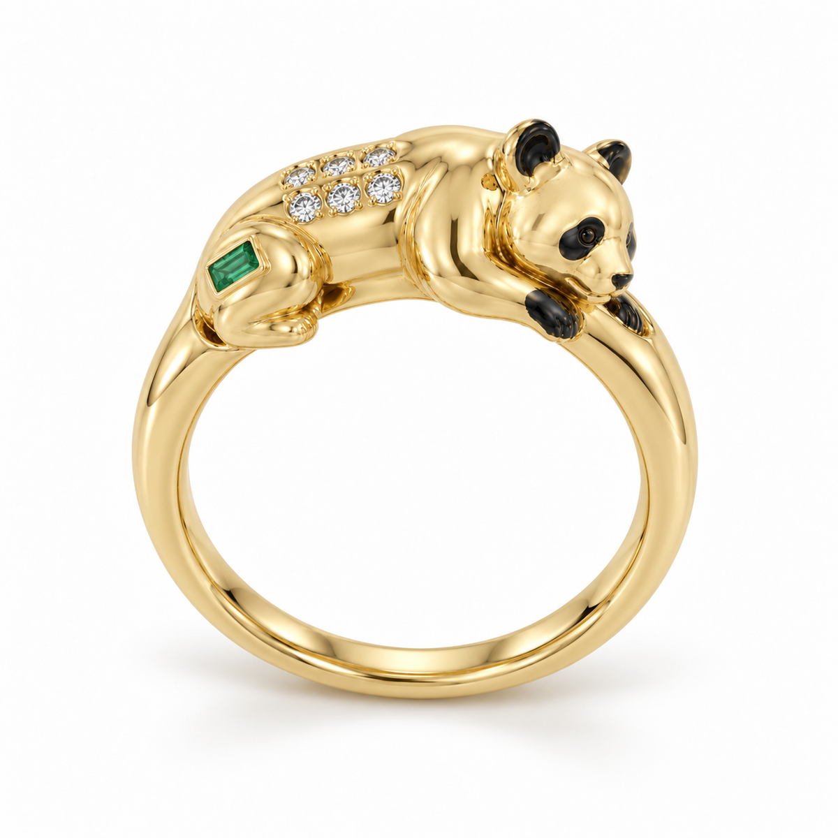 Shilin Panda Ring — alternate view with construction — [metal:all]
