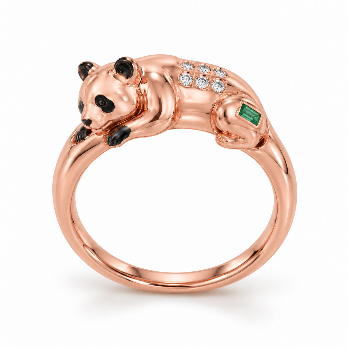 Shilin Panda Ring — hero — [metal:rose-gold]