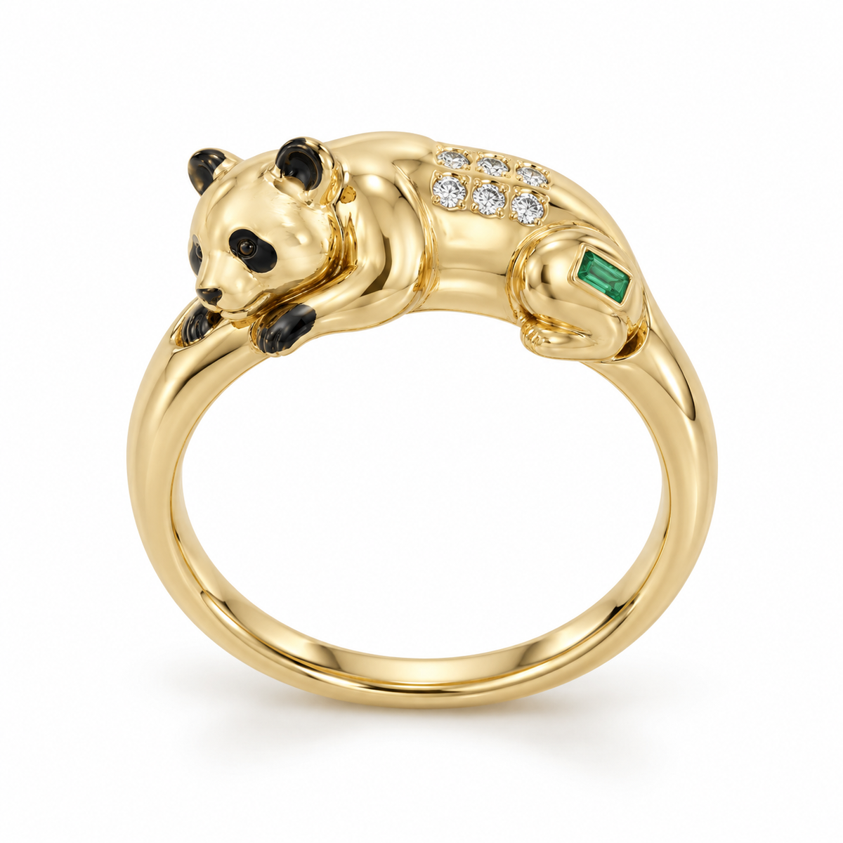 Shilin Panda Ring — hero — [metal:yellow-gold]
