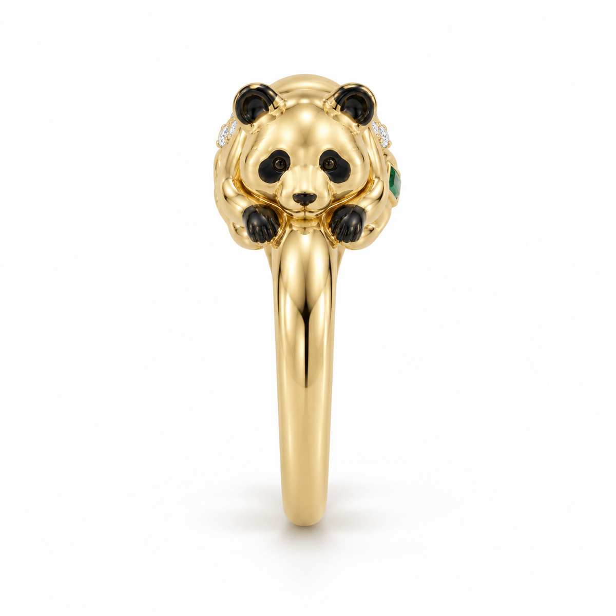 Shilin Panda Ring — side profile — [metal:all]