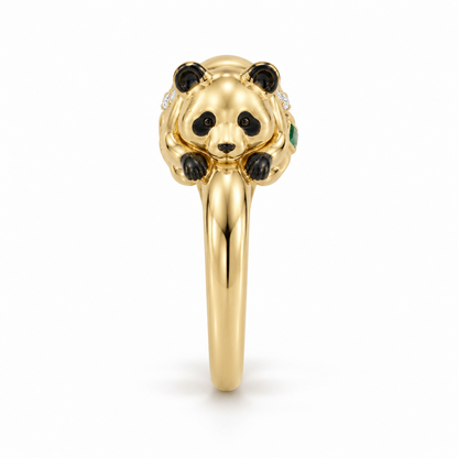 Shilin Panda Ring — side profile — [metal:all]