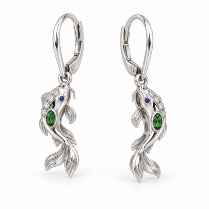 Sillage Koi Leverbacks — alternate view with construction — [metal:all]