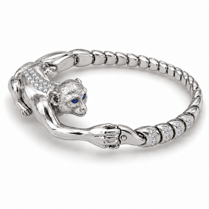 Singe Monkey Bracelet - hero - [metal:platinum]