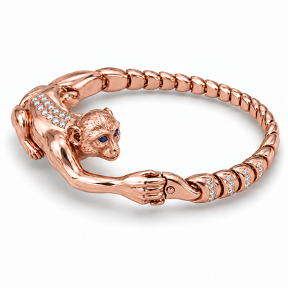 Singe Monkey Bracelet — hero — [metal:rose-gold]