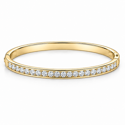 [metal:yellow-gold] Solenne Bangle — front — Yellow gold colour preview [catalog-v4]