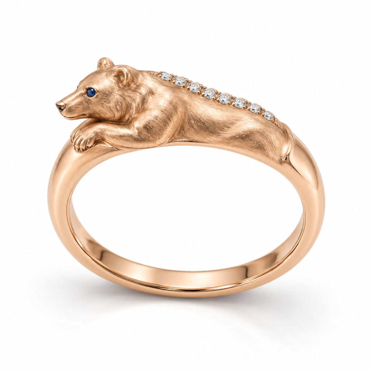 Somme Bear Ring — hero — [metal:rose-gold]