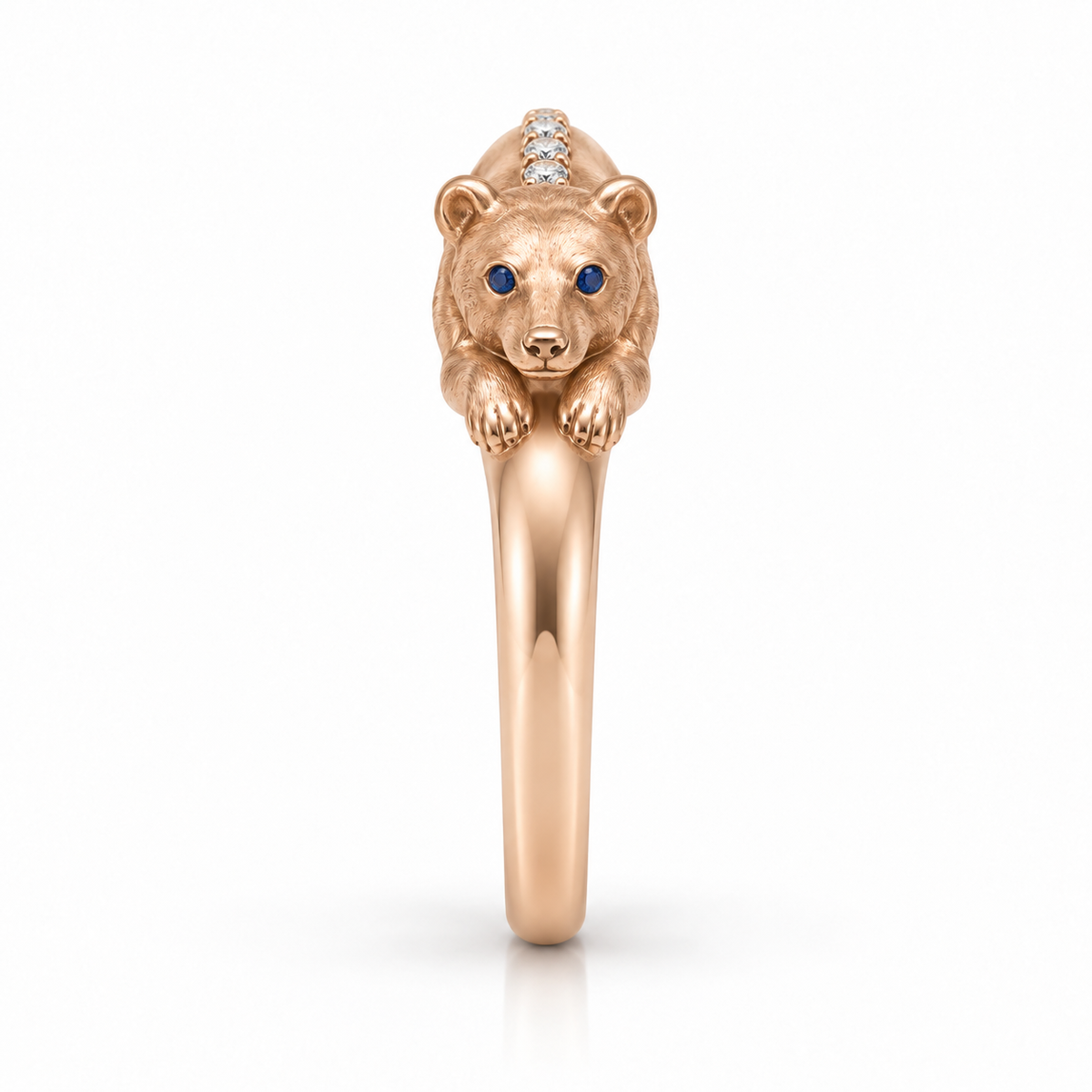 Somme Bear Ring — side profile — [metal:all]