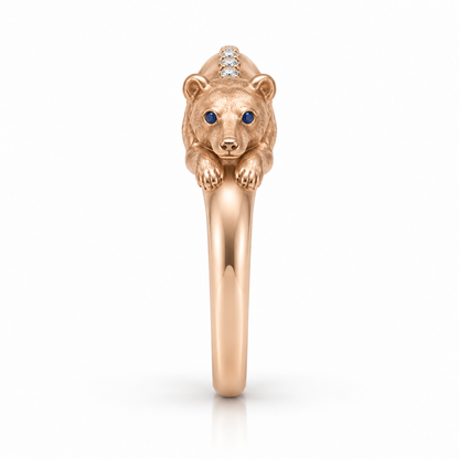 Somme Bear Ring — side profile — [metal:all]
