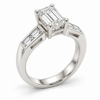 [metal:white-gold] Talisse Window Channel Setting — oblique — Same design shown oblique [catalog-v4]
