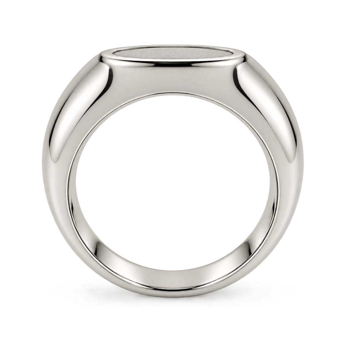 [metal:white-gold] Theron Recessed Oval Signet Ring — top — Theron Recessed Oval Signet Ring top design illustration [catalog-v4]